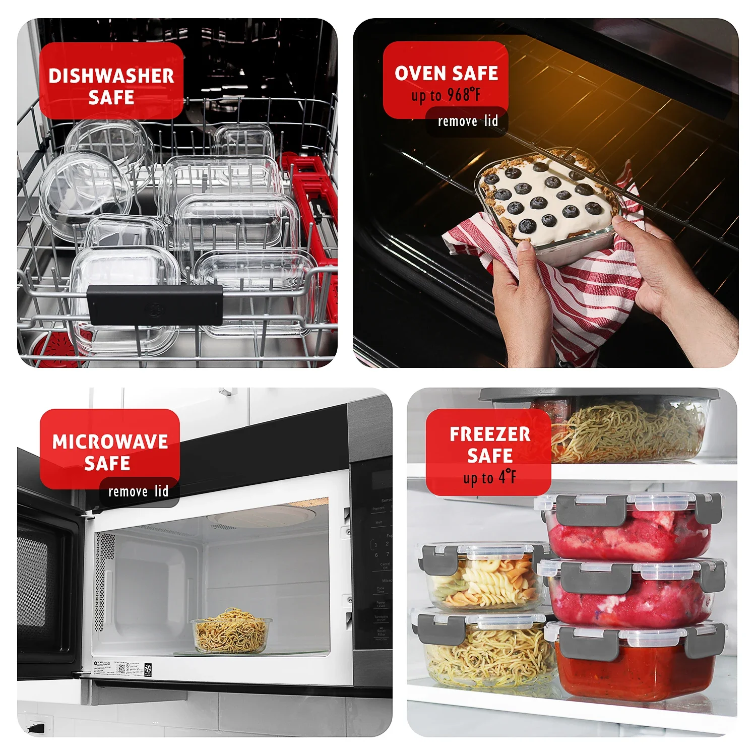 Glass Food Storage Containers  - Food Storage Safe reseña y precio