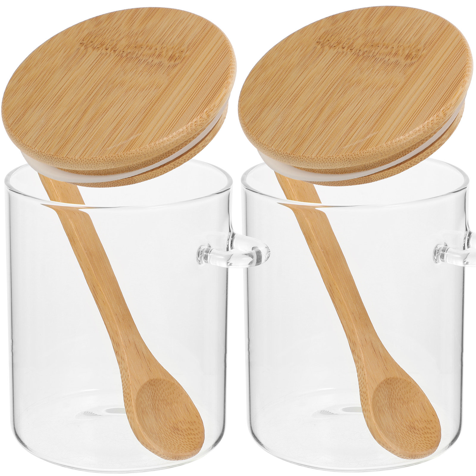 2 Pcs Flour Sugar Storage Cont - Food Storage Glass Containers reseña y precio