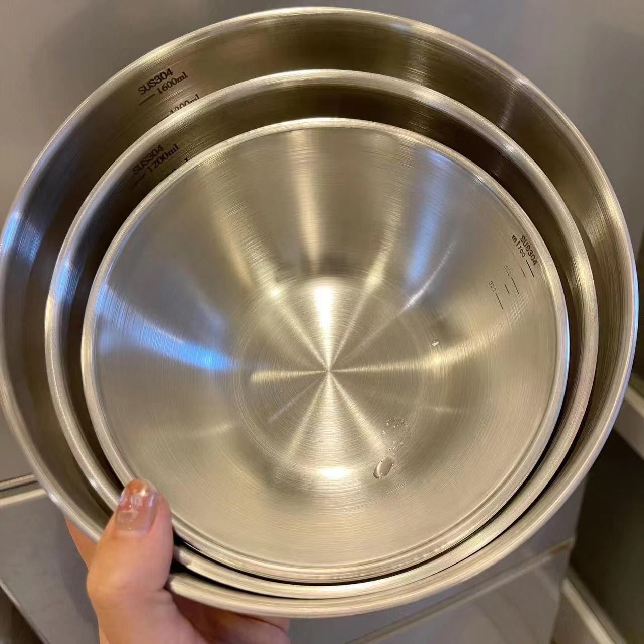 1-3 Stainless Steel Bowl Set w - Food Storage Eco Friendly reseña y precio