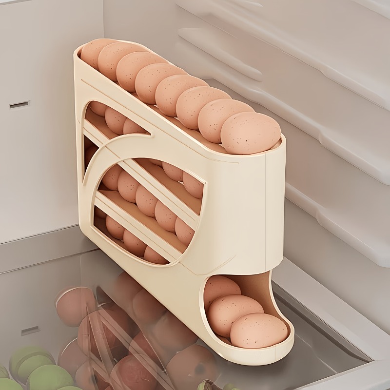 1Pcs Auto Rolling Egg Dispense - Food Storage Dispenser reseña y precio