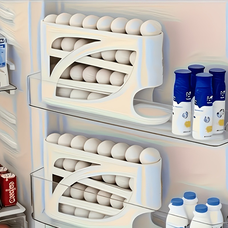1Pcs Auto Rolling Egg Dispense - Food Storage Dispenser reseña y precio