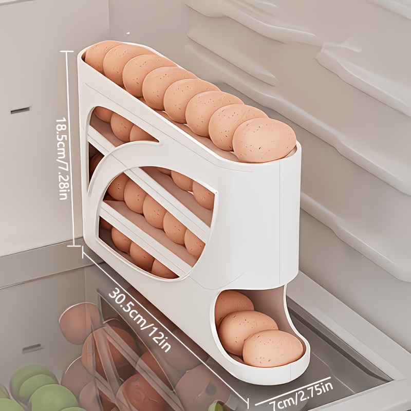 1Pcs Auto Rolling Egg Dispense - Food Storage Dispenser reseña y precio