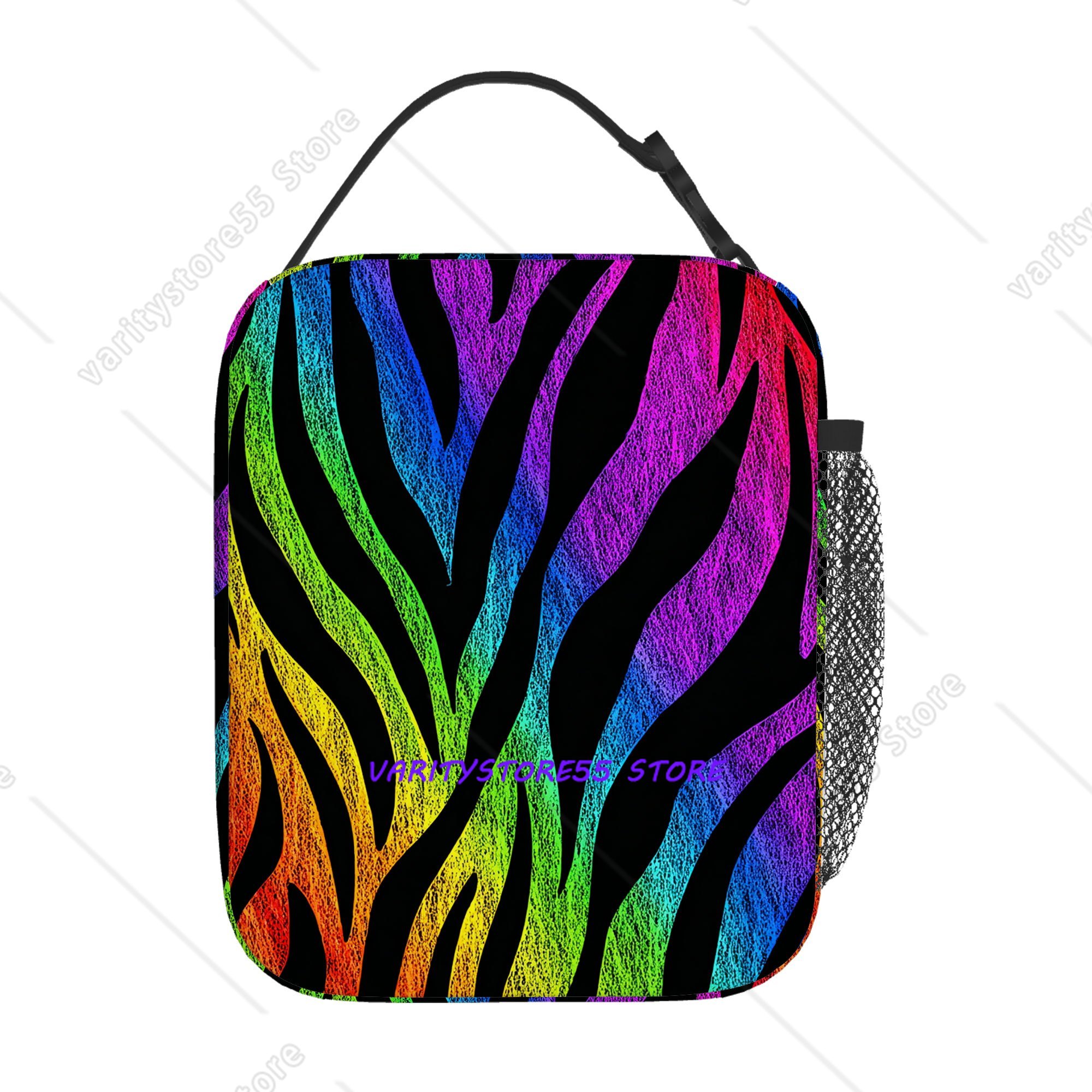 Rainbow Zebra Stripe Pattern L - Zebra Food Storage reseña y precio