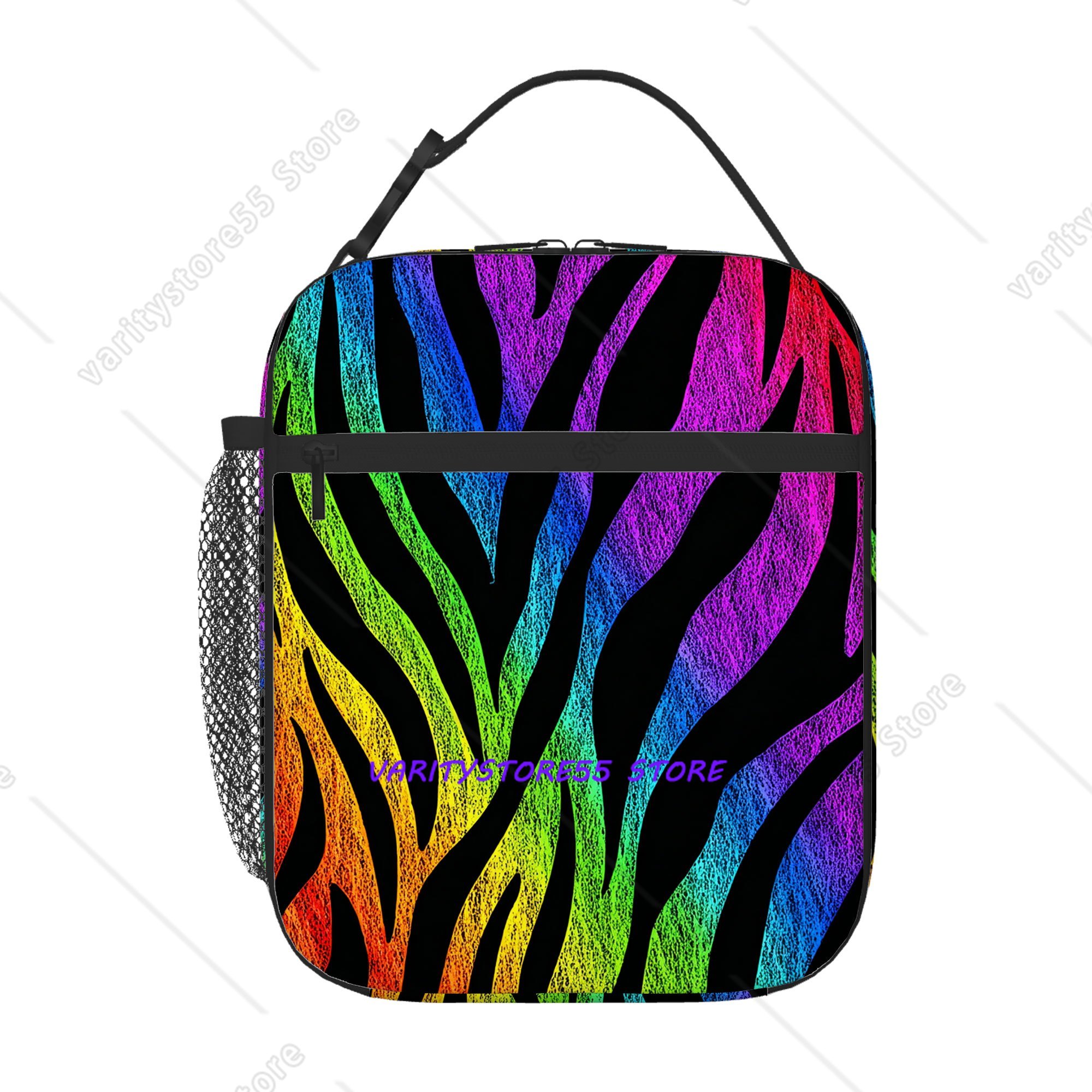 Rainbow Zebra Stripe Pattern L - Zebra Food Storage reseña y precio