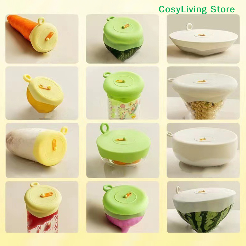 1/3Pcs Silicone Stretch Food   - Silicone Stretch Lid reseña y precio