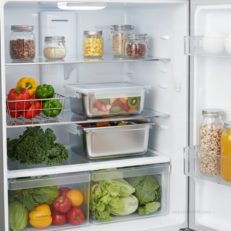 Plate Stainless Steel Food Con - Food Storage Eco Friendly reseña y precio