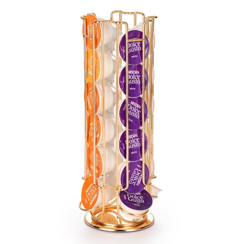 New Gold 24Cups Rotatable Coff - Food Storage Types reseña y precio