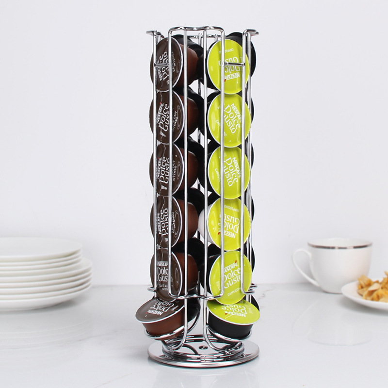 New Gold 24Cups Rotatable Coff - Food Storage Types reseña y precio