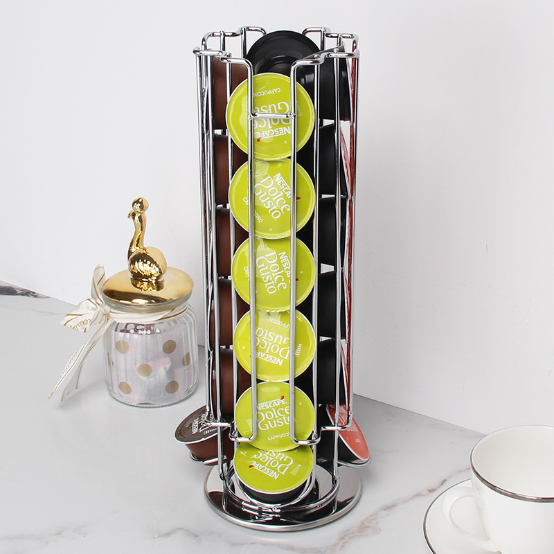 New Gold 24Cups Rotatable Coff - Food Storage Types reseña y precio