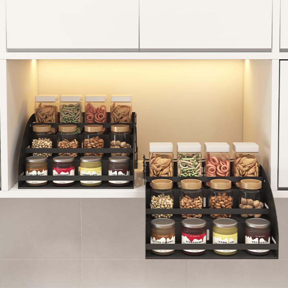 Triple Tier Spice Organizer 3- - Food Storage Types reseña y precio