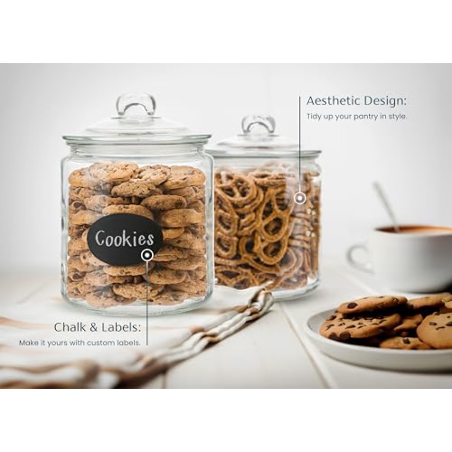 Glass Kitchen Jars Food and Co - Food Storage Glass Containers reseña y precio
