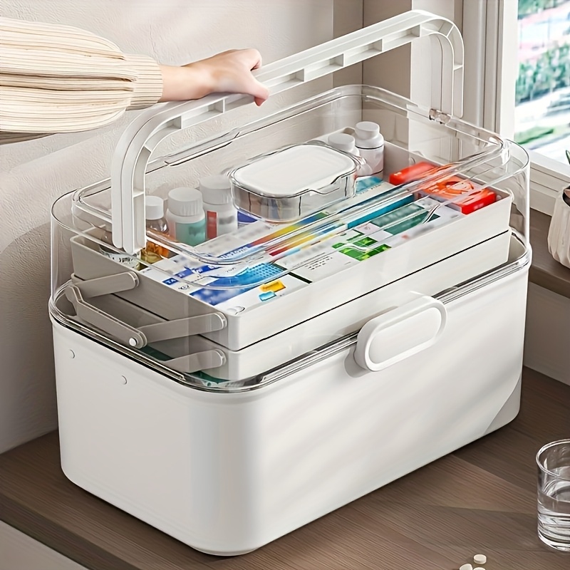 Large Capacity Clear Lid Medic - Food Storage Cabinet For Kitchen reseña y precio