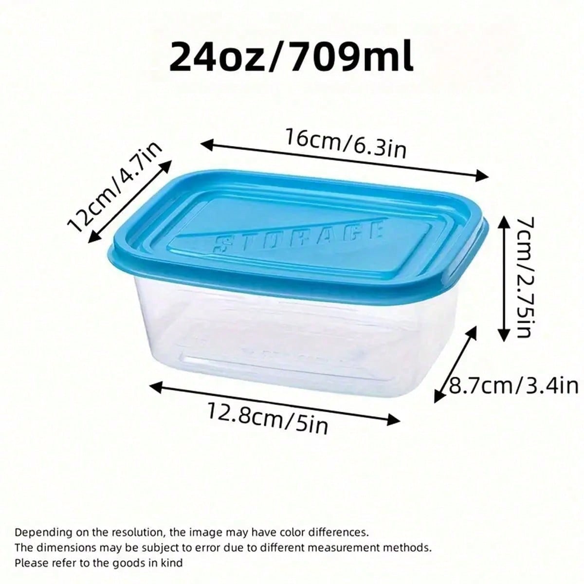 10pcs Transparent Rectangular  - Food Storage Eco Friendly reseña y precio