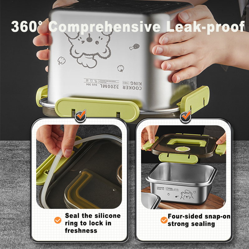 COOKER KING 420ml-6200ml Large - Food Storage Eco Friendly reseña y precio