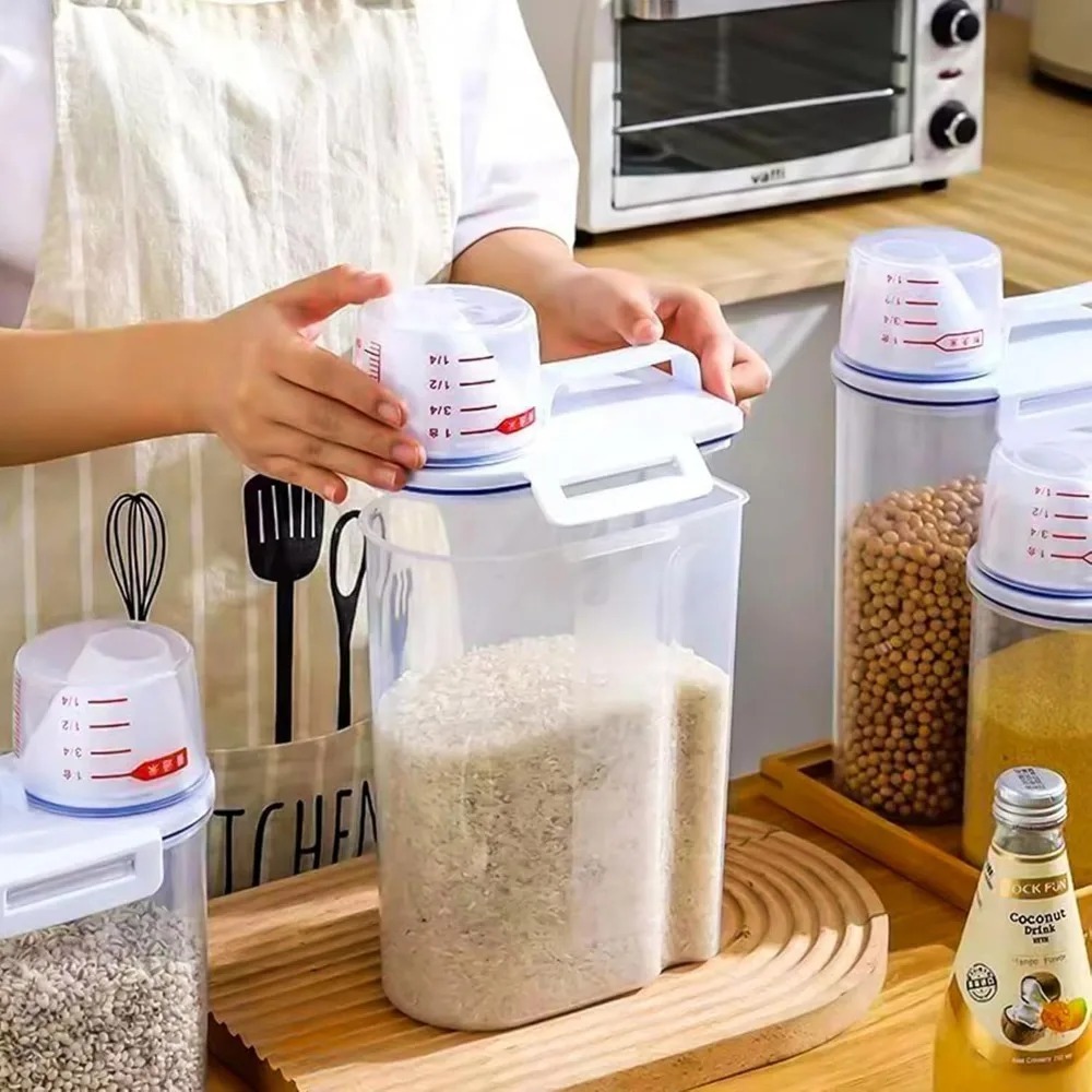 Rice Dry Food Storage Containe - Food Storage Dispenser reseña y precio
