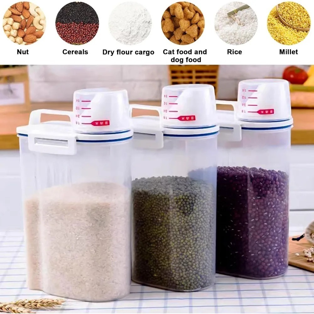 Rice Dry Food Storage Containe - Food Storage Dispenser reseña y precio
