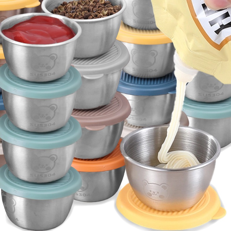10/1pc 50ml Leakproof Stainles - Silicone Stretch Lid reseña y precio
