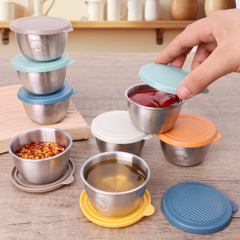 10/1pc 50ml Leakproof Stainles - Silicone Stretch Lid reseña y precio