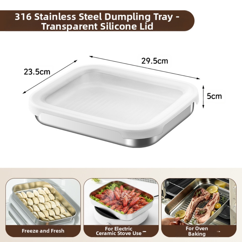 Stainless Steel Food Storage C - Food Storage Square Containers reseña y precio