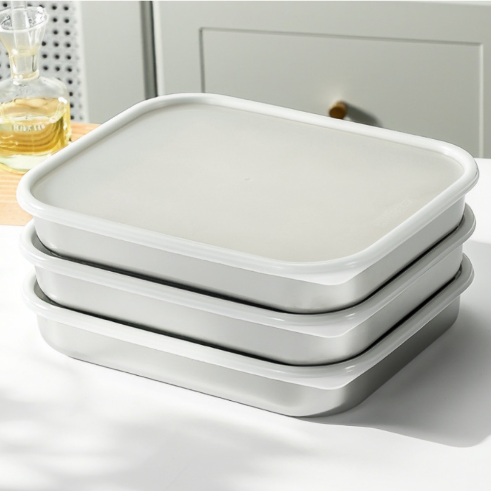 Stainless Steel Food Storage C - Food Storage Square Containers reseña y precio