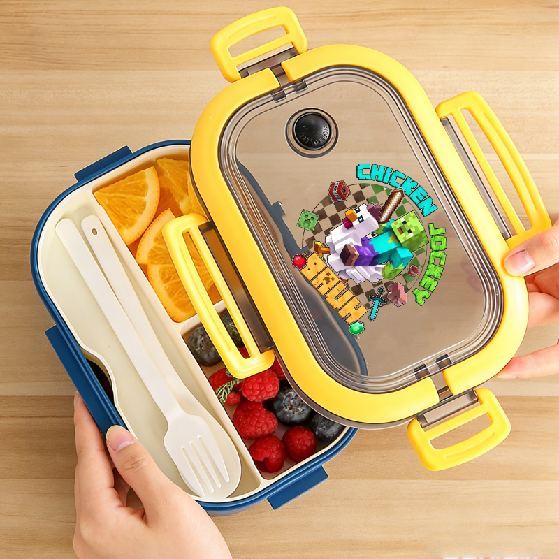 Minecrafted Bento Lunch Box Ga - Food Storage Minecraft reseña y precio
