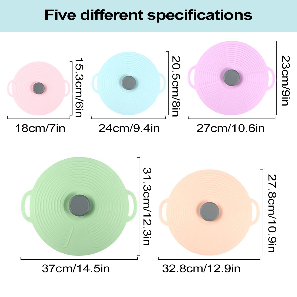 Leeseph Silicone Lids for Bowl - Silicone Stretch Lid reseña y precio