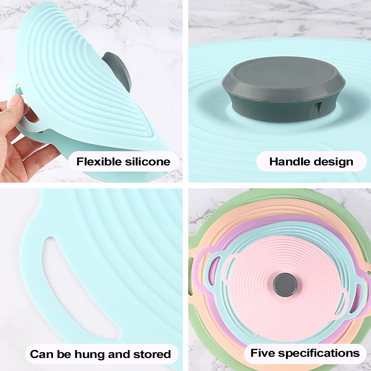 Leeseph Silicone Lids for Bowl - Silicone Stretch Lid reseña y precio