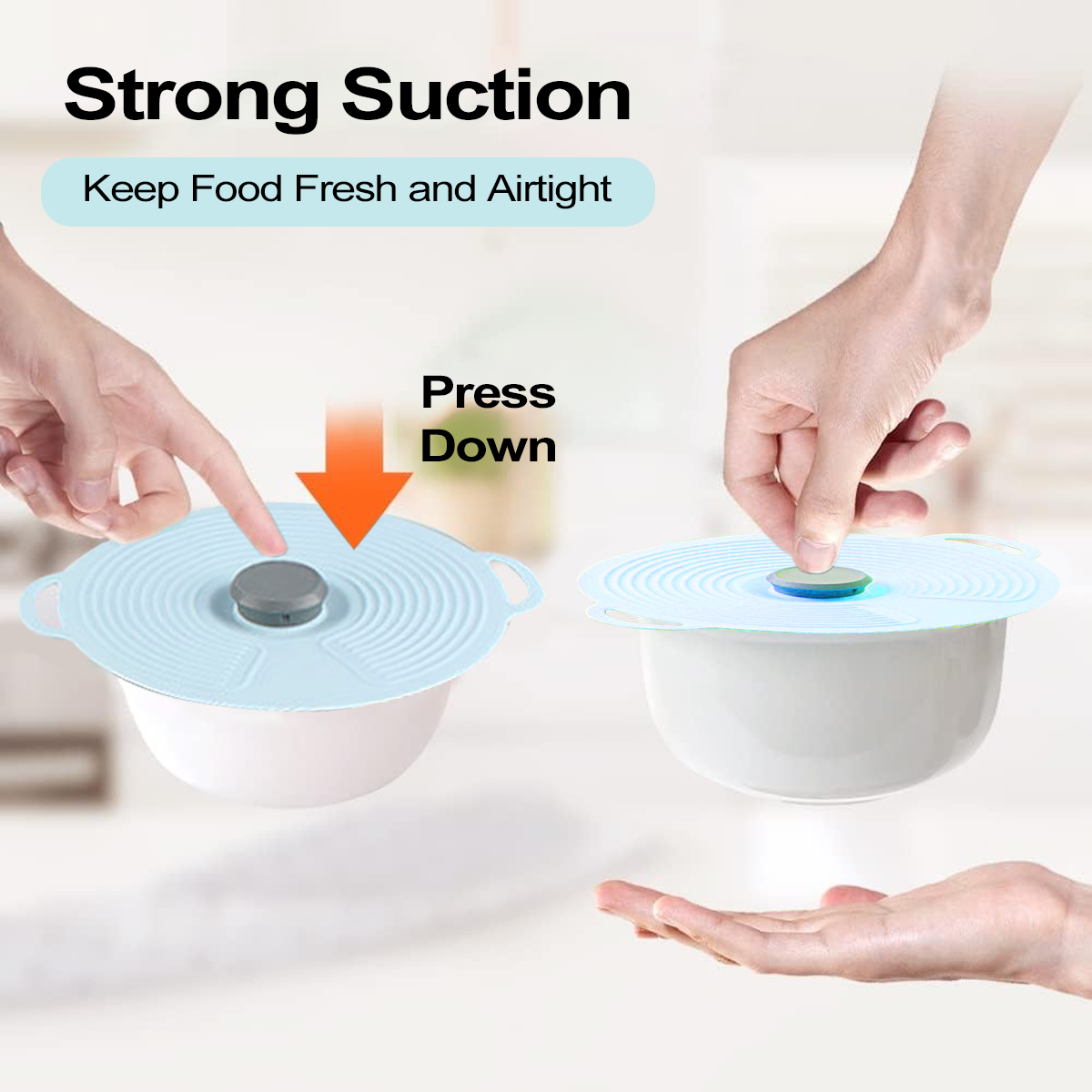 Leeseph Silicone Lids for Bowl - Silicone Stretch Lid reseña y precio