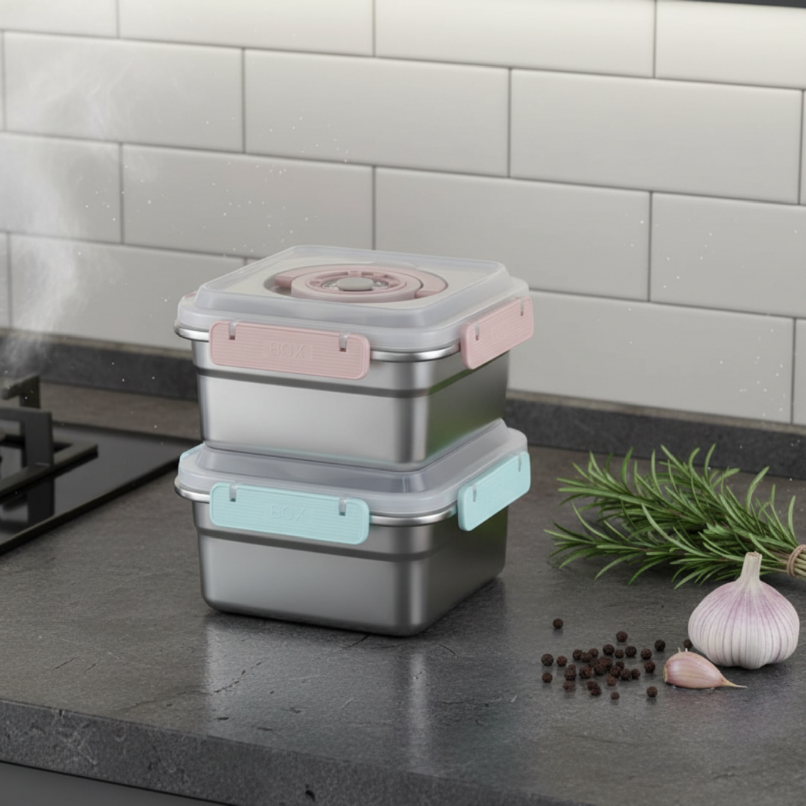 3 Pieces Stainless Steel Food  - Food Storage Safe reseña y precio