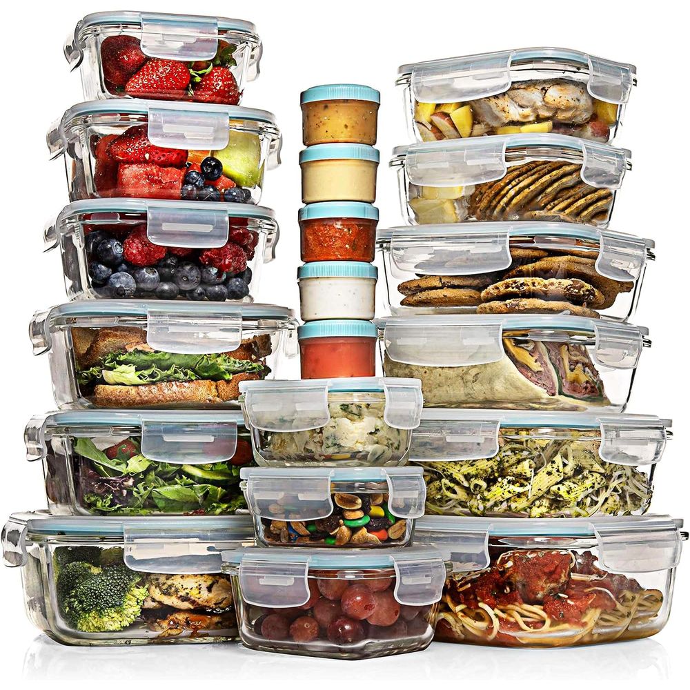 Pc Set Glass Food Storage Cont - Food Storage Set Glass reseña y precio