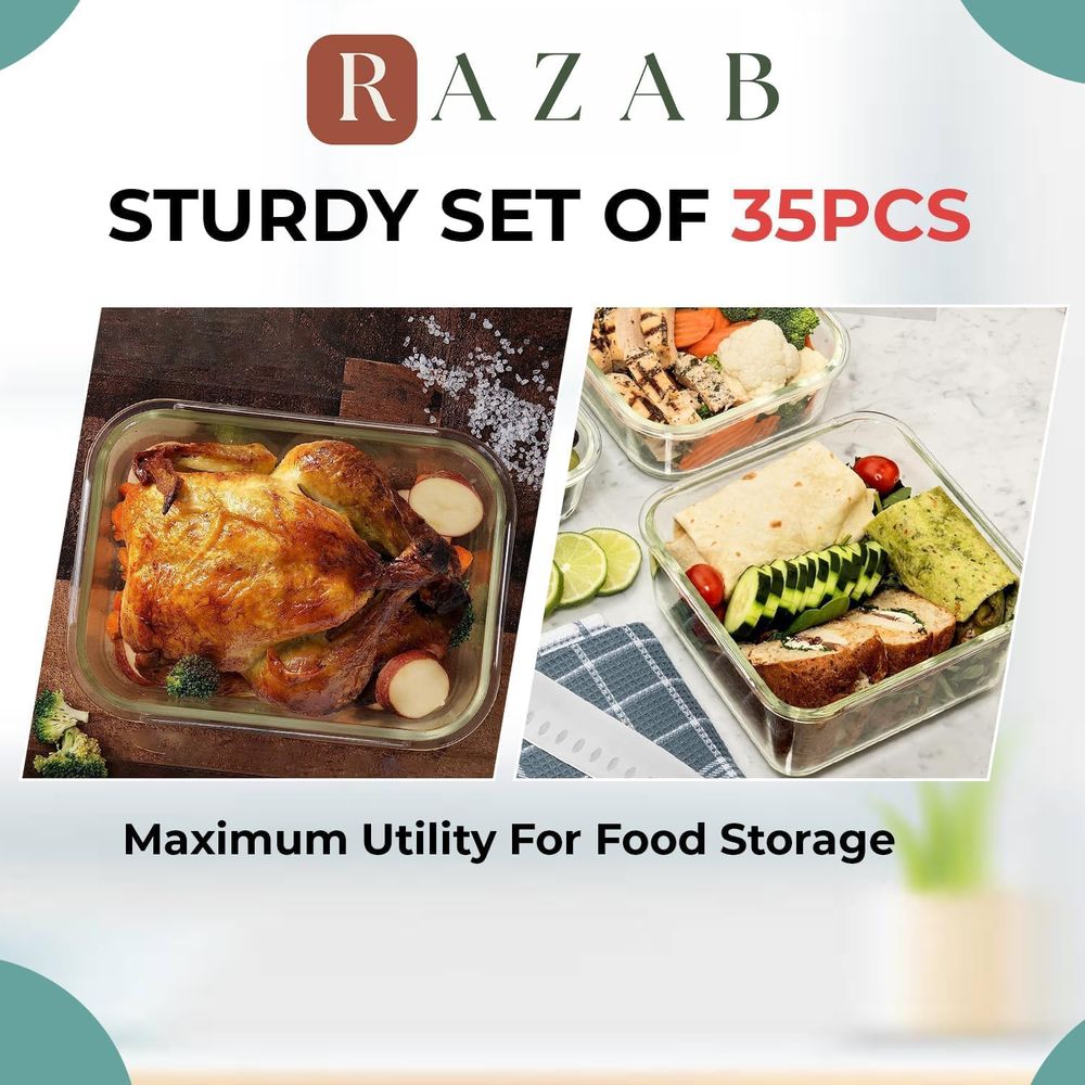 Pc Set Glass Food Storage Cont - Food Storage Set Glass reseña y precio