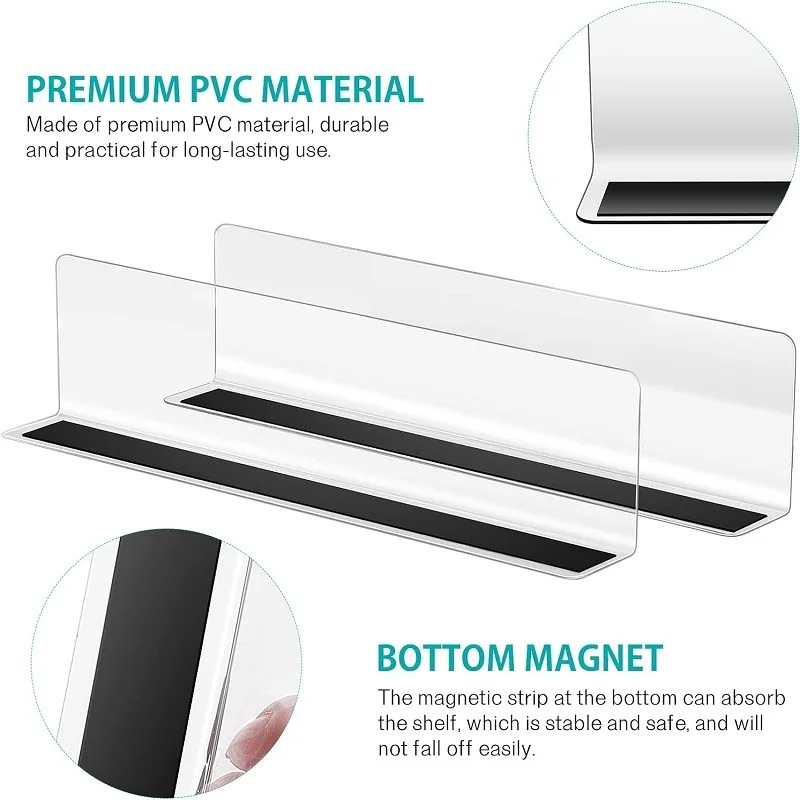 5PCS L Shaped Shelf Dividers P - Food Storage Types reseña y precio