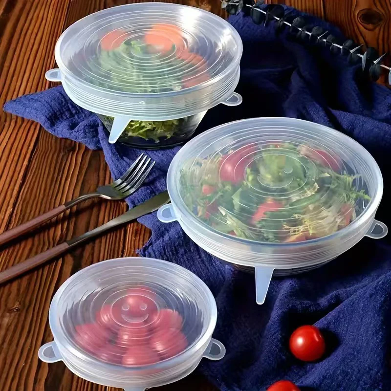 6pcs Silicone Covers Adaptable - Silicone Stretch Lid reseña y precio