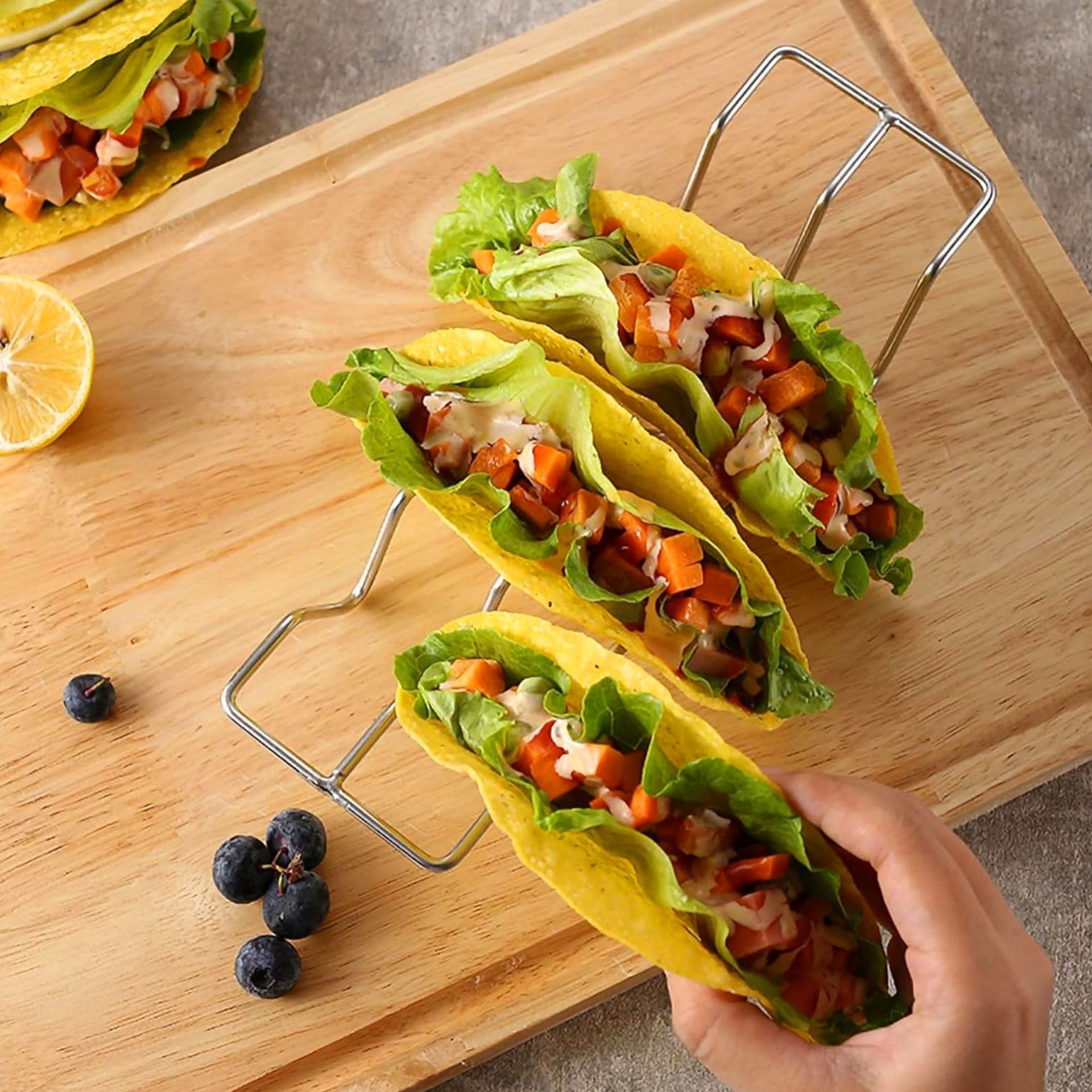 Taco Holder Roll Food Rack Hol - Food Storage Types reseña y precio