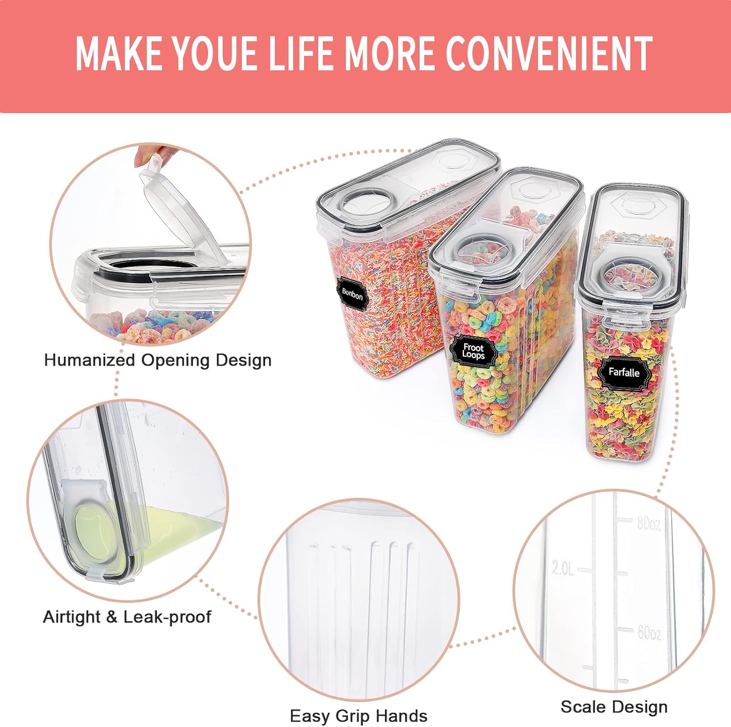 8-Piece Airtight Food Storage  - Food Storage Set Glass reseña y precio