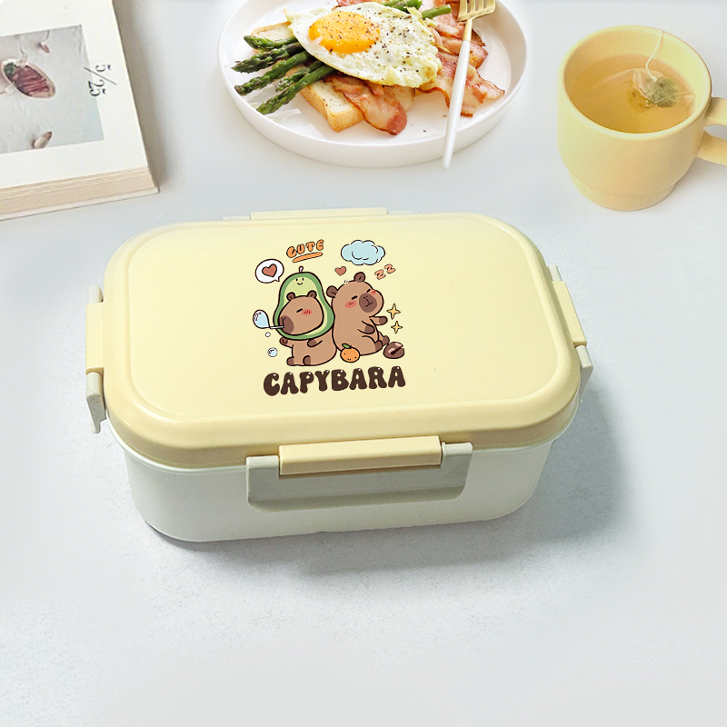 Capybara Bento Lunch Box Carto - Food Storage And reseña y precio