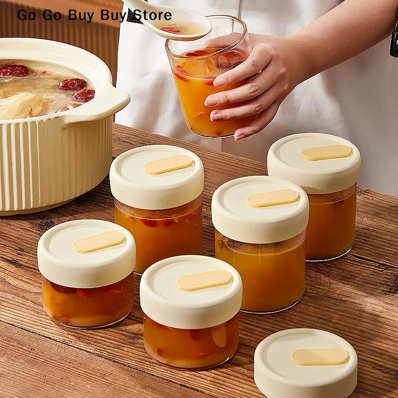 【ST】1Pc 240/400ML Glass Food S - Food Storage Glass Containers reseña y precio