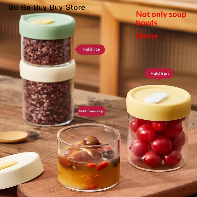 【ST】1Pc 240/400ML Glass Food S - Food Storage Glass Containers reseña y precio
