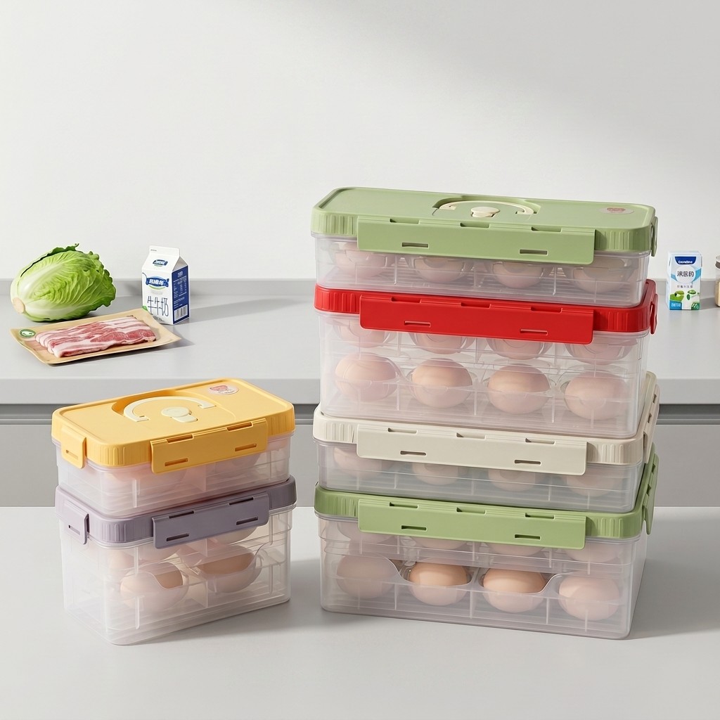 Stackable Egg Storage Box Refr - Food Storage Eggs reseña y precio