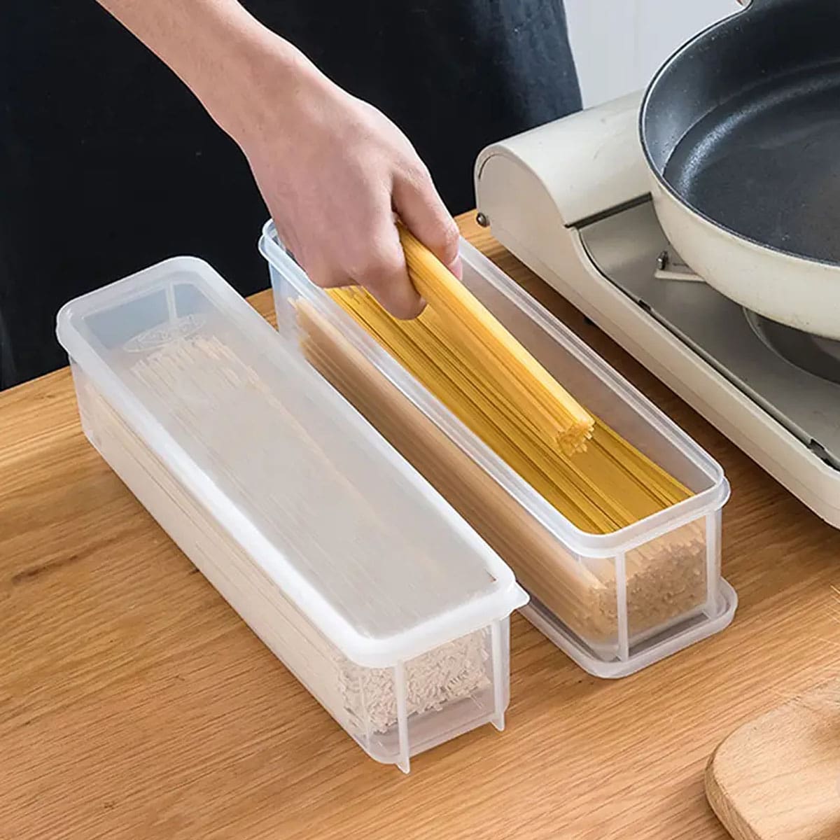 1 Plastic Transparent Storage  - Food Storage Square Containers reseña y precio