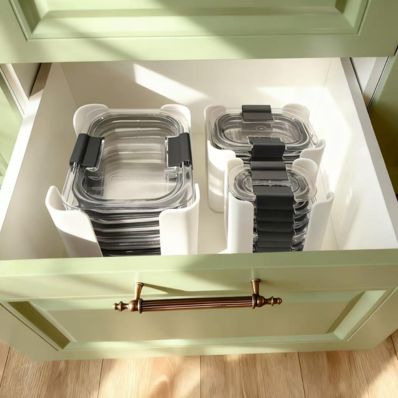 3 Pieces Lid Storage Rack Rect - Food Storage Cabinet For Kitchen reseña y precio